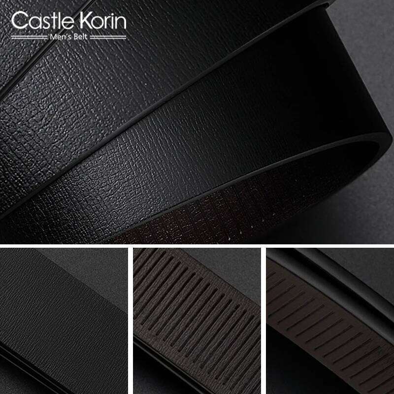 Men's leather designer luxury brand Alloy inner wear belt fashion genuine male Belt Men gift S260228