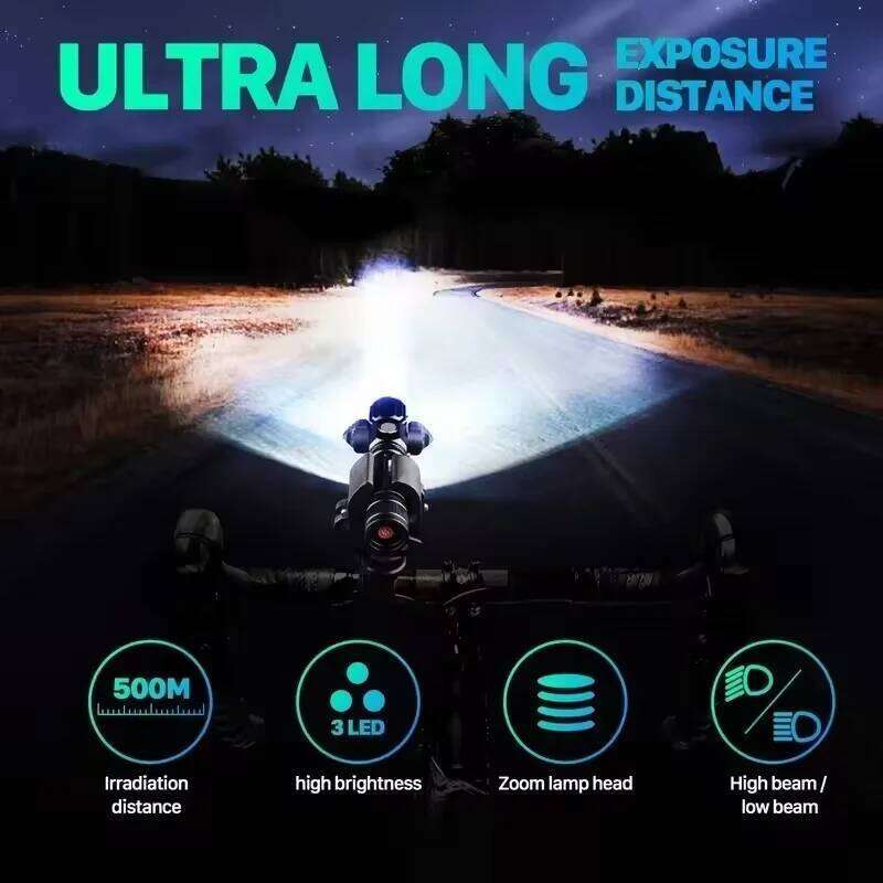 C5 3led Searchlight Night Riding Bright Usb Rechargeable Tactical Flashlight Led Waterproof Bicycle Front Light Lamp Z260301