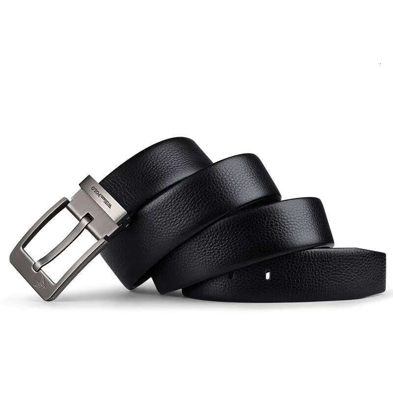Men's leather casual fashionable needle buckle business belt, personalized denim belt S260228