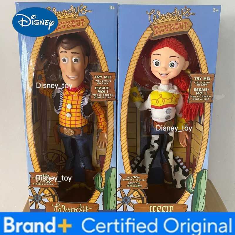 Disney 2025 In Stock New Toy Story 4 Talking Woody Jessie Action Figure Sing Soft Cute Anime Figure Decoration Birthday Model Toy Gift H260302
