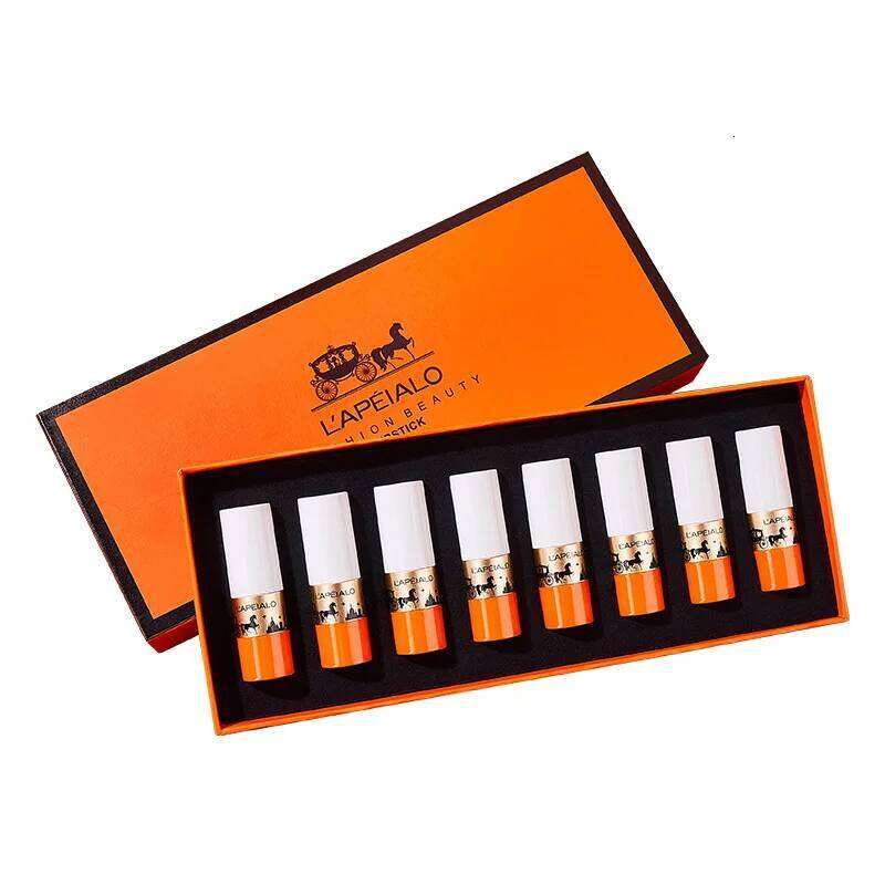 Makeup lipstick set matte stick Moisturizing Mist Lip Balm Gift Box Lipsticks 8 colors gift box H260302