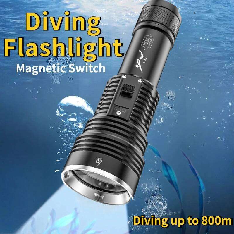 Strong Light Professional BT90 Chip Flashlight Waterproof Rechargeable LED Torch Powerful Scuba Diving Lantern Z260301