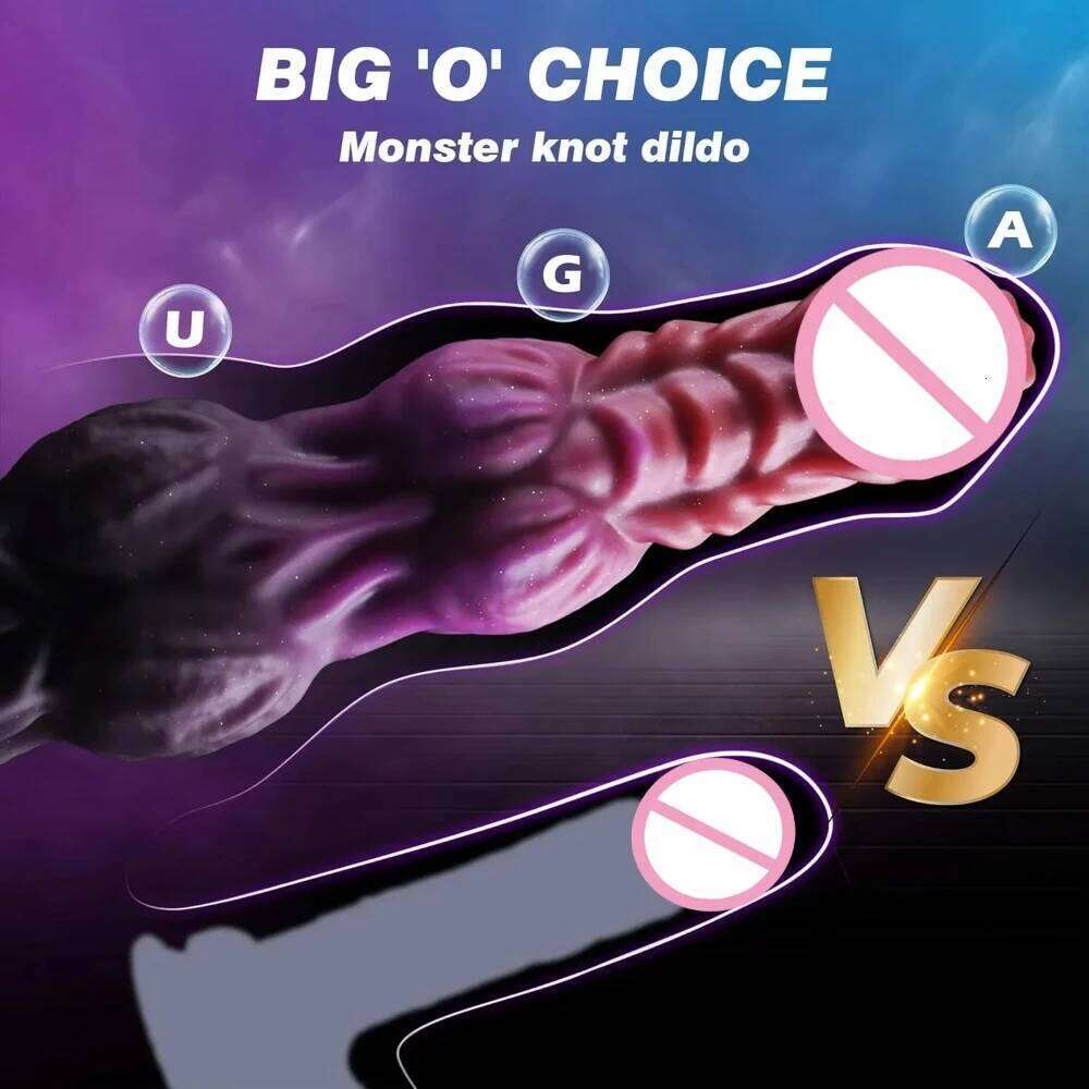 Huge Monster Squirting Fantasy Dragon Horse Dog Dildo Knotted Ejaculating Toy Big Anal Silicone Adult Toys for Women 26H0301