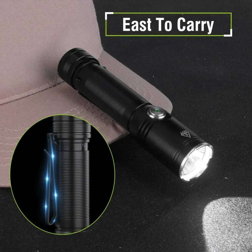 BORUiT ET25 LED Flashlight 1080LM Super Bright Type-c Rechargeable IP67 Waterproof Emergency Fishing Lantern Z260301