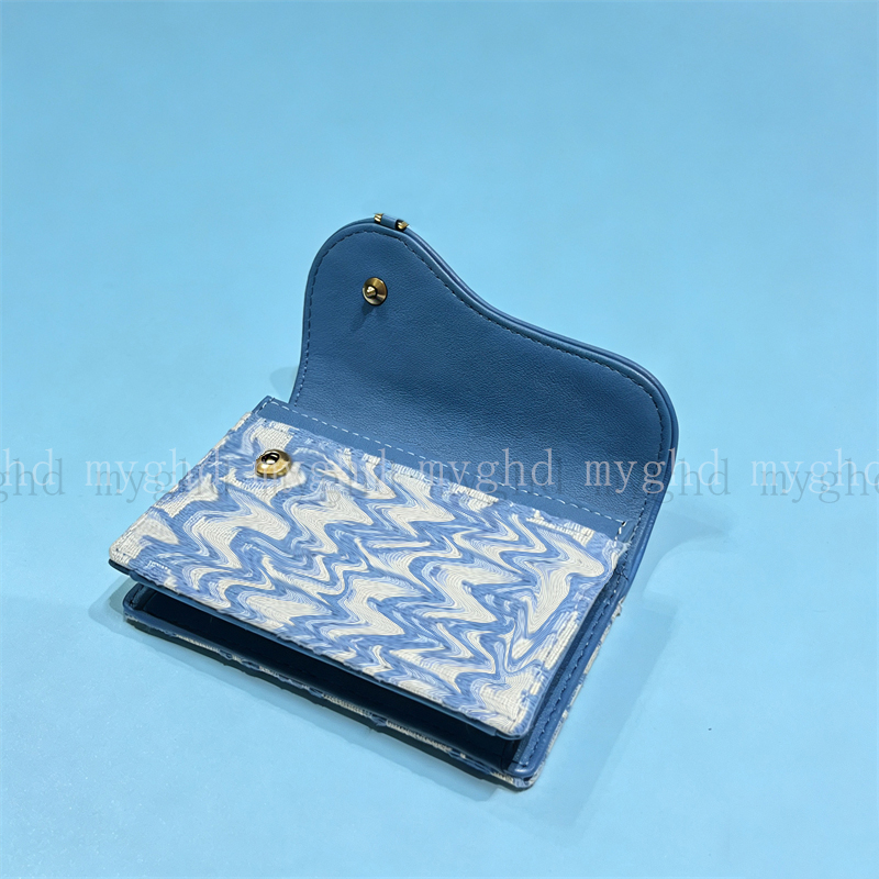 Jacquard Fabric & Leather Wallet for Women size 10.5x7.5x2.5cm Compact Foldable Purse with Snap Closure & Card Slots 34825