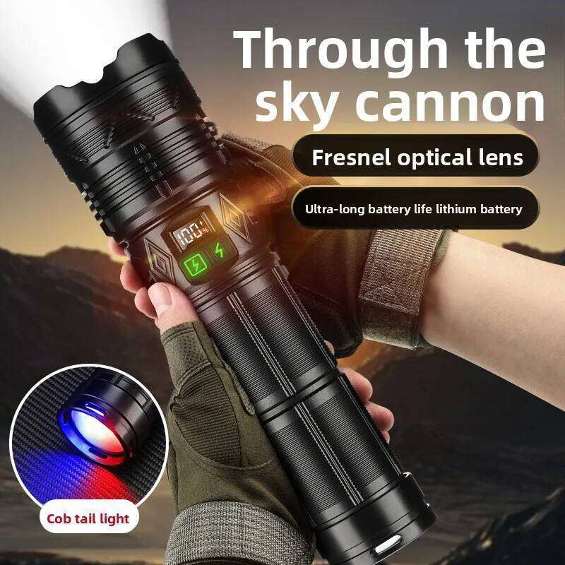 High-Intensity Ultra-Bright Flashlight: Long-Range, Multi-Function, Rechargeable, Durable, LED Light, High Lumen Outpul Z260301