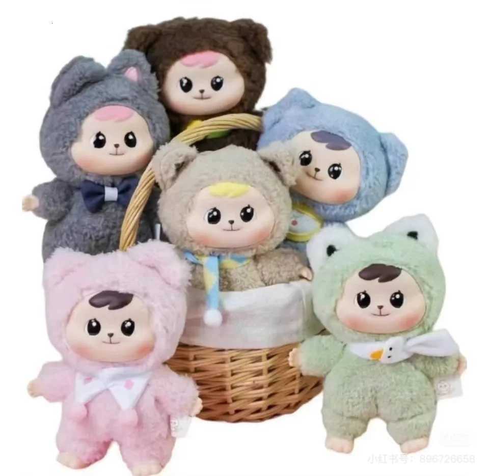 New Bao-ao Hug Series Blind Box Toy Kawaii Vinyl Face Joint Movable Fashion Doll Collection Ornament Doll Surprise Birthday GiftT260302