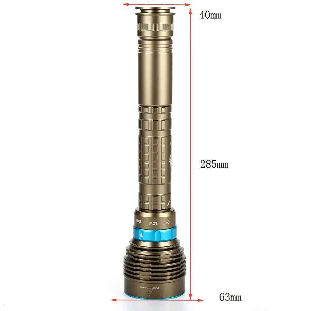 Ekaiou Diving Flashlight 7 LED T6 L2 White Yellow Light Powerful Profession Underwater Waterproof Dive Hunting Fishing Lamp Z260301