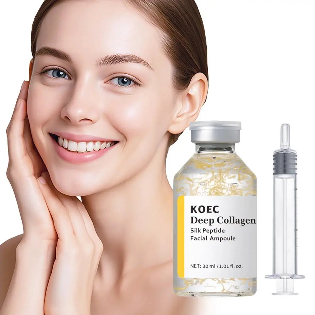 KOEC Deep Collagen Silk Peptide Ampoule 30ml Korean Aging Intensive Skin Serum 260302 - view 4