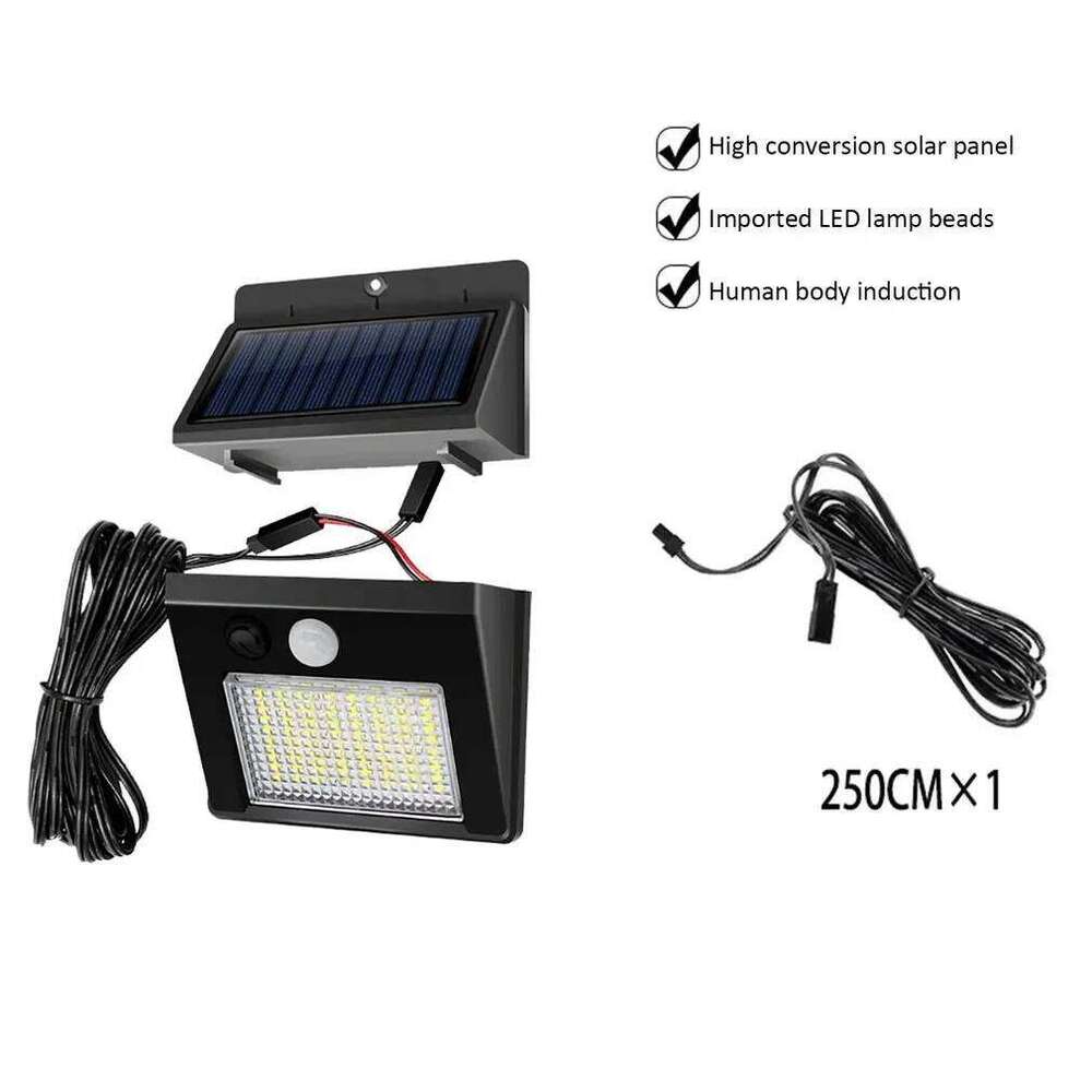 48 LED Split PIR Motion Sensor Light Outdoor IP65 Waterproof Solar Countyard Garden Wall Lamp C260302