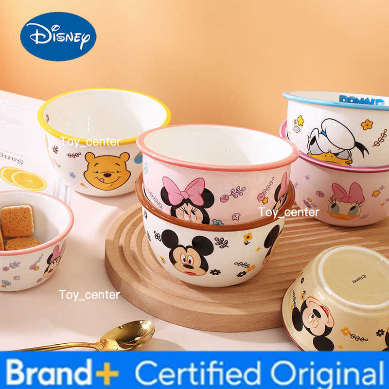 Disney Original Mickey Ceramic Bowl Cute Noodle Bowl Suitable for Childrens Meal Use Bowl H260302
