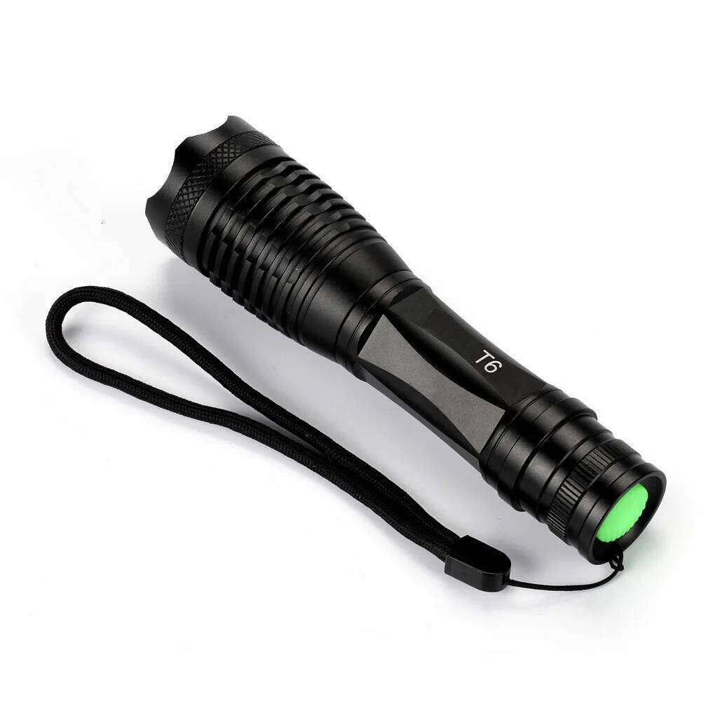 LED Tactical Flashlight 5 Modes Zoomable Water Resistant Handheld 18650 AAA Torch For Camping Hiking Outdoor Emergency Fishing Z260301