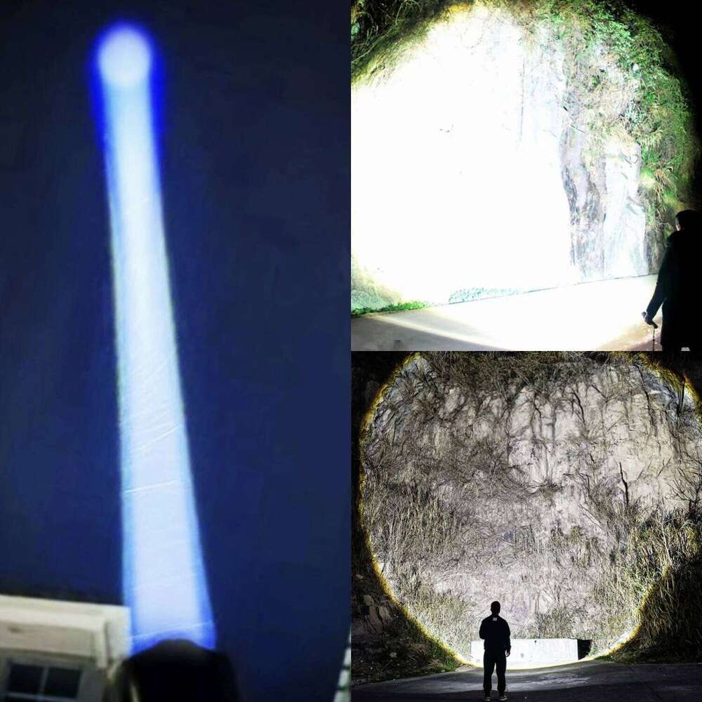 2025 Upgrade LED Strong Light Flashlight Rechargeable Powerful Led Tactical Torch 5000000LM High Power Spotlight Camping Lantren Z260301