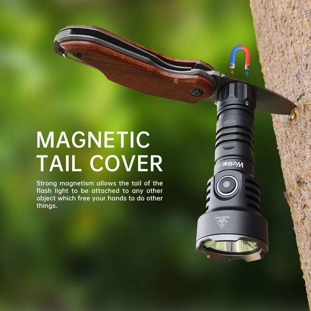 Wurkkos TS12 Mini 14500 Rechargeable EDC Flashlight 1050LM Throw 432M SFT25R LED IP68 Waterproof Magnetic Tail Torch with Bezel Z260301