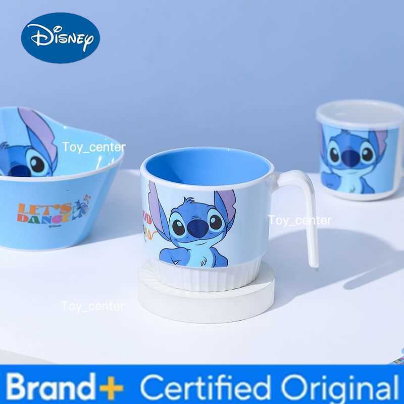 Disney Lilo Stitch Movie PeripheralsCartoon Cute Childrens Tableware Home Baby Supplementary Food Rice Bowls Plates Spoons H260302