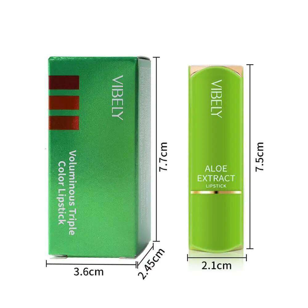 Aloe Vera Moisturizing Lipstick Long Lasting Nouritious Balm Temperature Changing Color lipgloss Lip for Makeup Comestics H260302