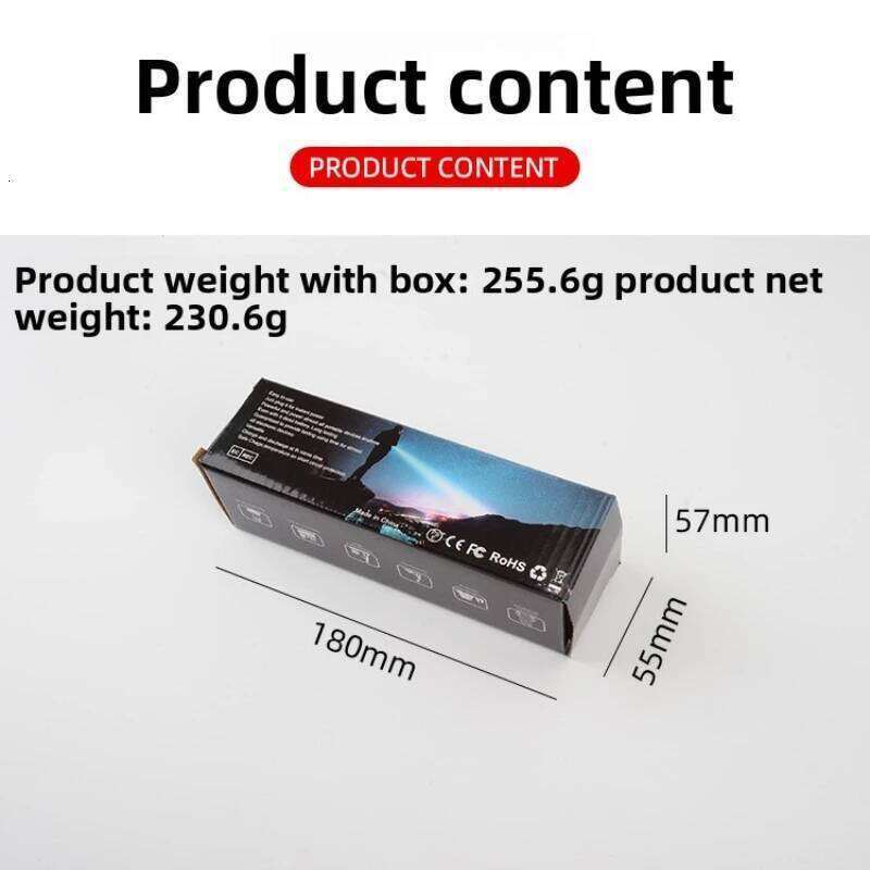 Patrol Spotlight Long-range Strong Flashlight, Portable, Rechargeable, Small, Extendable, Broad-beam, White Light Z260301