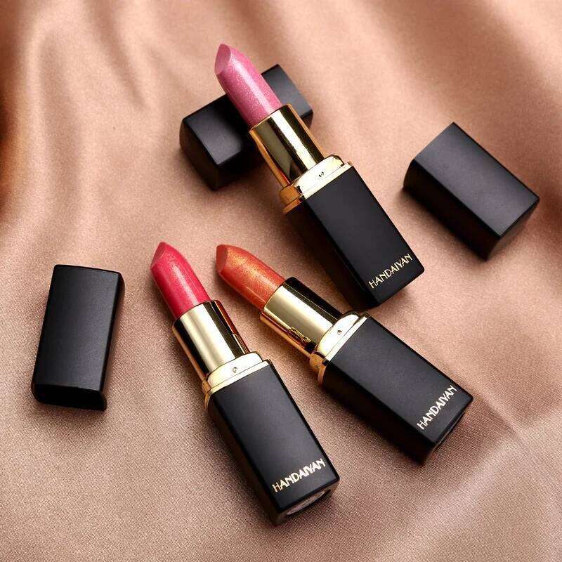 Mermaid Moisturizing 9 Colors Waterproof Long Lasting Pigment Nude Pink Shimmer Lipstick Luxury Women Makeup Cosmetics H260302
