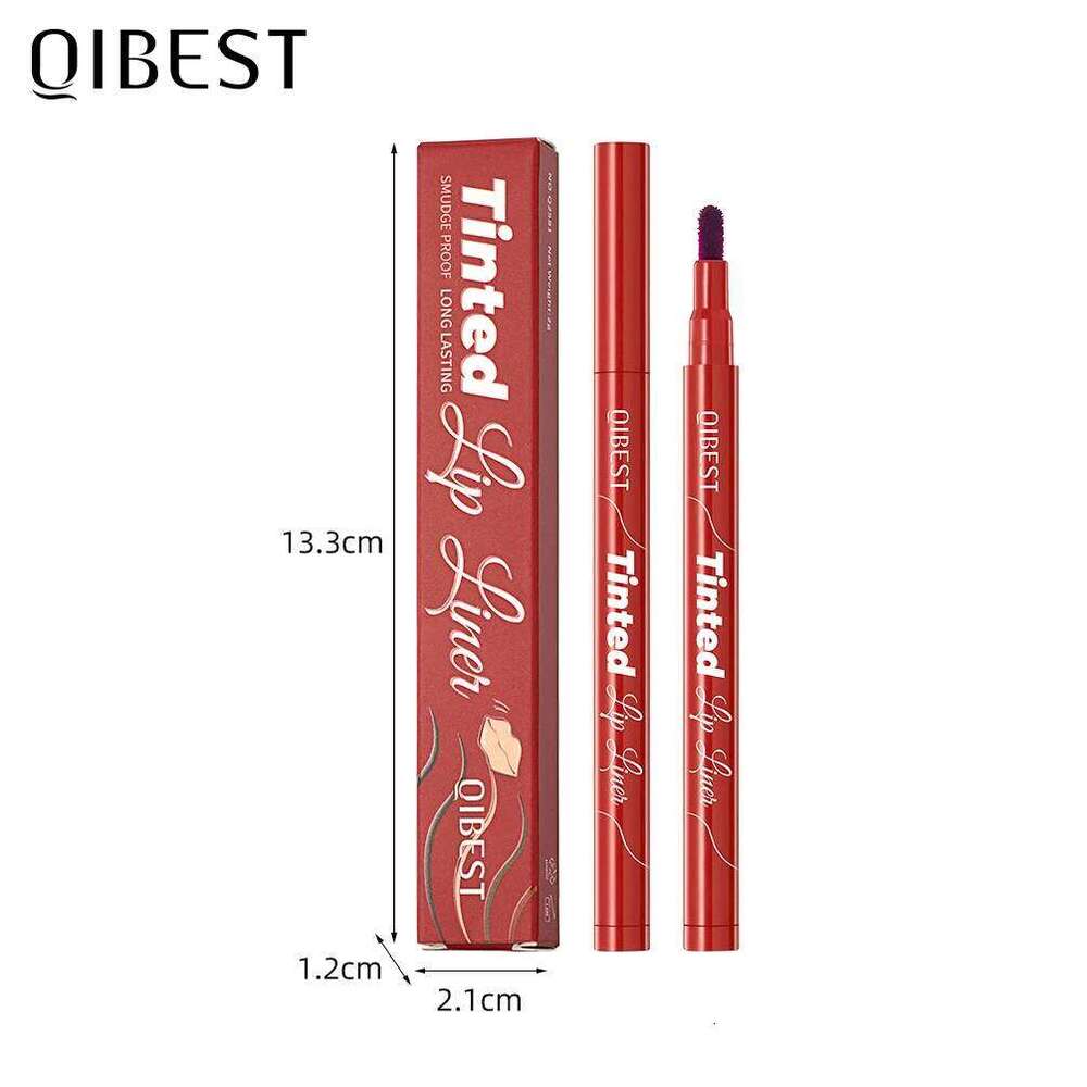 QIBEST 5 Colors Lipstick Lipliner Nude Soft Matte Lip Liner Pen Non-Drying Waterproof Plumping Outline The Lips Contour Makeup H260302