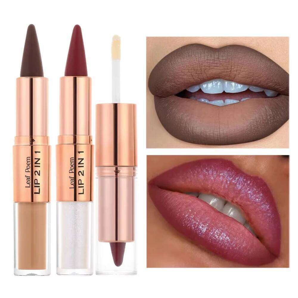 Christmas Beauty Cosmetics Ink Gloss Lipstick Brightening Oil Moisturizing Cream Large Lip Brush H260302