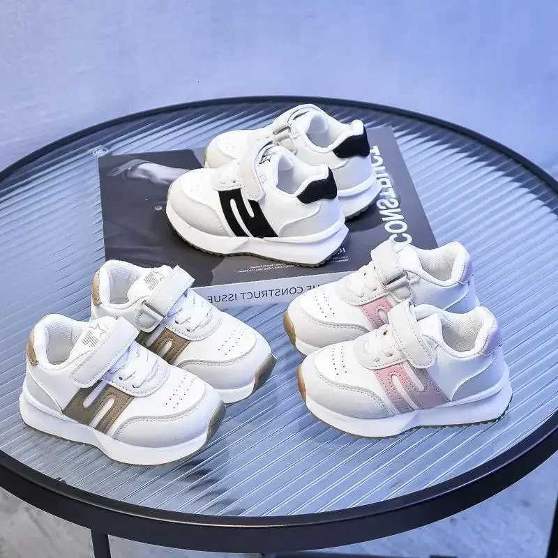 Kids Casual Sneakers New Fashion Round Toe Hook Loop Soft Thick Bottom Non-slip Outdoor Sports ShoesT260302