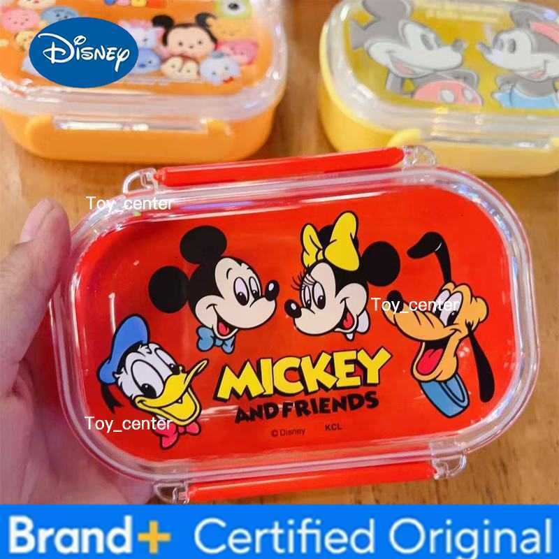Disney New 300ML Cute Cartoon Toy Story Strawberry Bear McQueen Minnie Lunch Box Fresh-Keeping Box Fruit Bento Box For Students Gift H260302