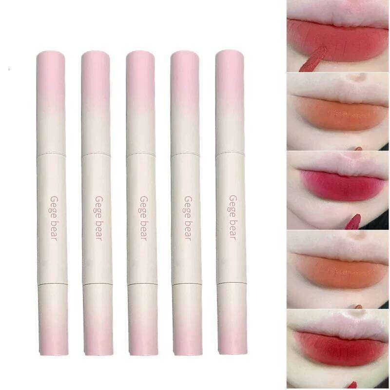 Powder Glaze Matte Air Cushion Lip Cream for Women Plain White Lipstick not easy to fade H260302