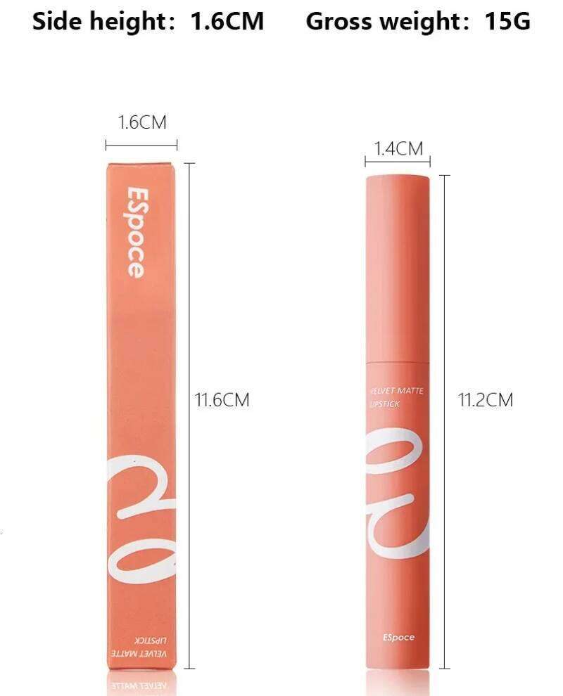 Nude Series - Matte Velvet Waterproof Long Lasting Red Non Stick Lipstick Cosmetic Makeup 12 Colors H260302