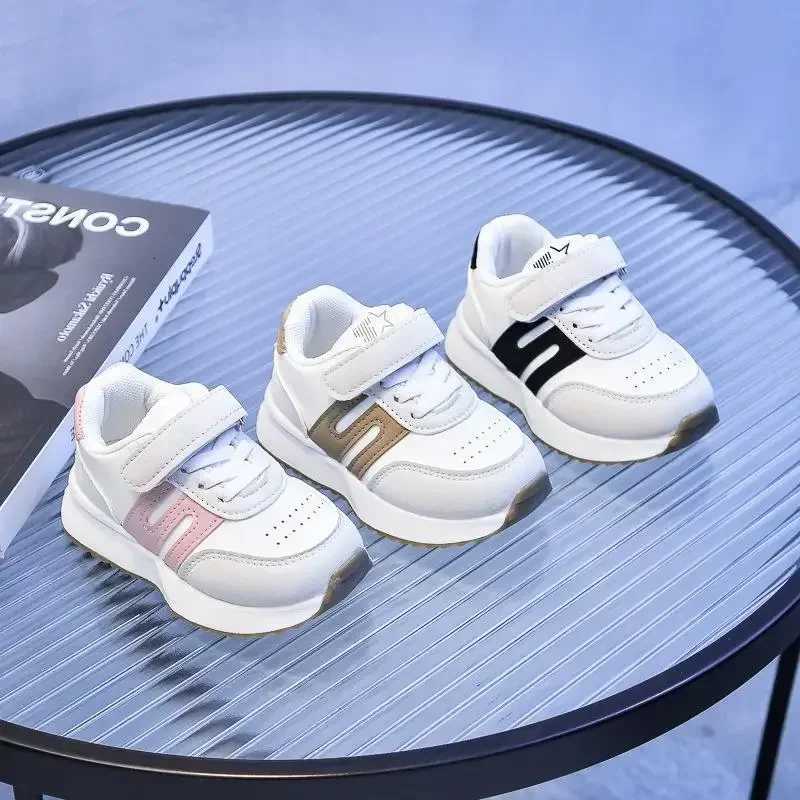 Kids Casual Sneakers New Fashion Round Toe Hook Loop Soft Thick Bottom Non-slip Outdoor Sports ShoesT260302