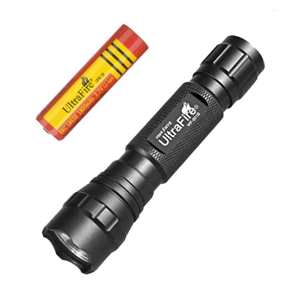 UltraFire WF-501B Super Bright LED Flashlight 18650 Rechargeable Torch Powerful Flash Light High Power Lantern Camping Lamp Z260301