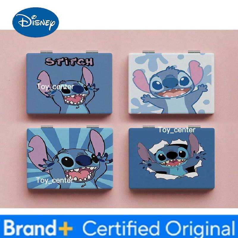 Disney Stitch series cartoon style small mirror double-sided folding portable carry Suitable for shopping and traveling H260302