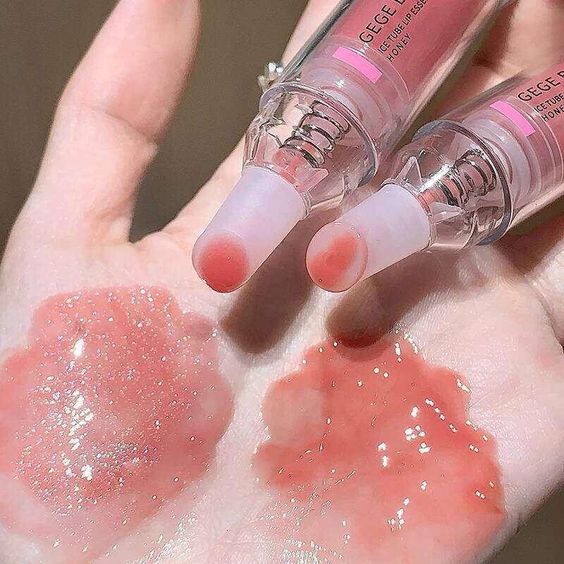 Gege Bear Gloss, Autumn/Winter Mirrored Hydrating Serum with Subtle Shimmer for Brightening and Moisturizing Lip H260302