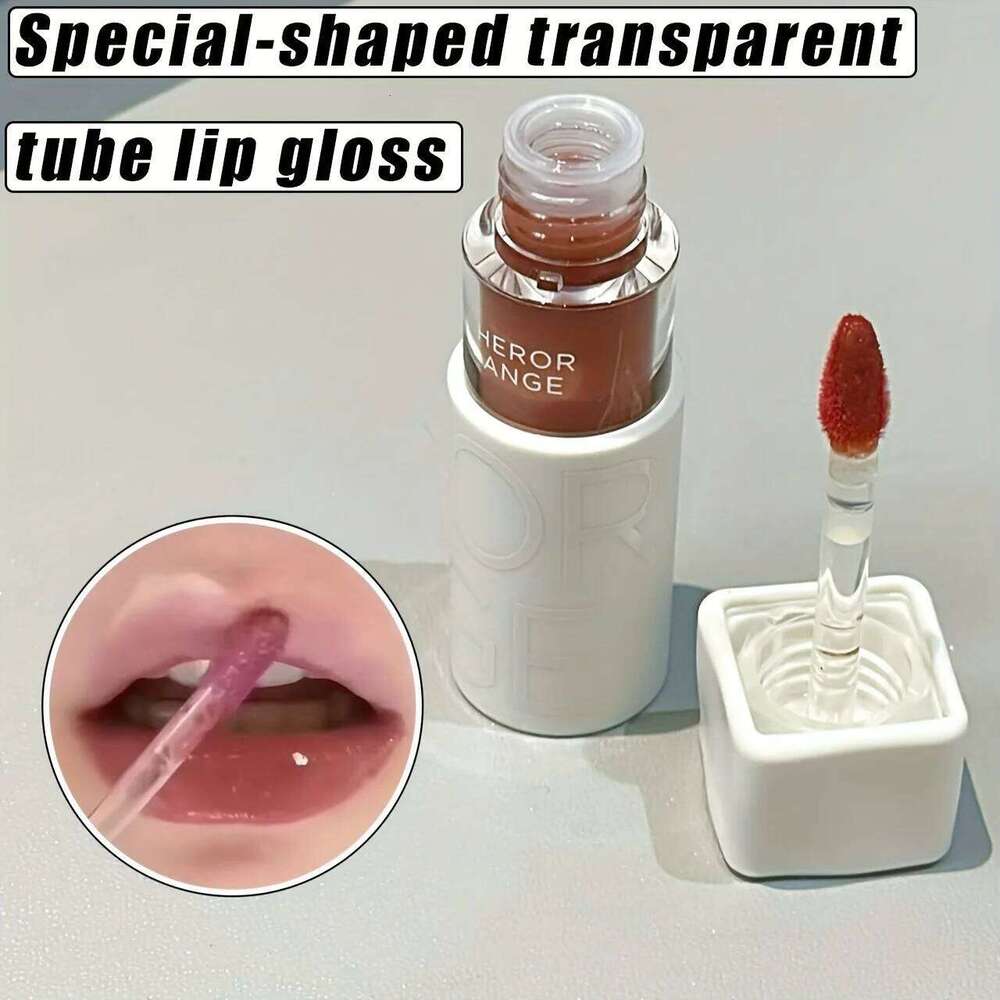 Herorange Mirror Gloss Water Glossy Glaze Ultra Pigmented Long-Lasting Non-Stick Cup Non-Sticky Moisturizing High Saturation Liquid Lip Mud Christmas 