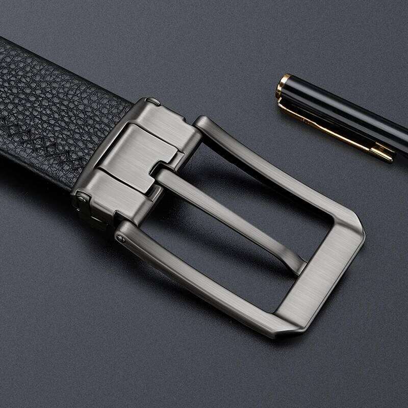 Men's casual pants with leather needle buckle belt, fashionable and personalized formal belt S260228