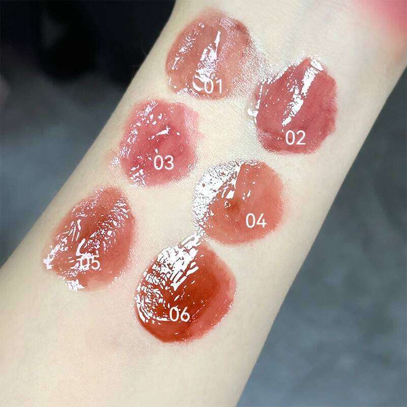 Cappuvini Cute Peach Lip Gloss - Mirror Glass Finish, Hydrating and Brightening,Korean makeup for the perfect look H260302