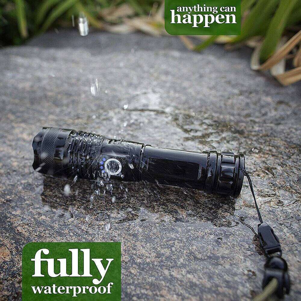 Power P50 LED Flashlight Zoomable 5 Lighting Modes Waterproof Emergency Camping Torch,Use Of High Strength Aluminum Alloy Z260301