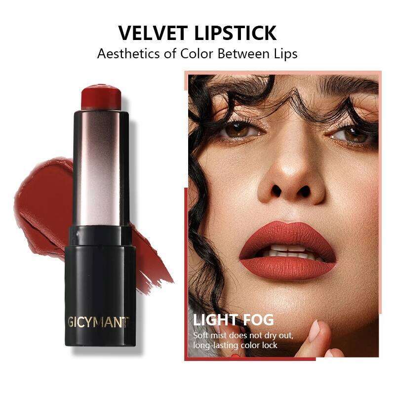 Matte Lipstick Has A Smooth Texture Moisturizing Effect Long Lasting Color And Not Easy To Remove It Is Suitable For Autumn H260302