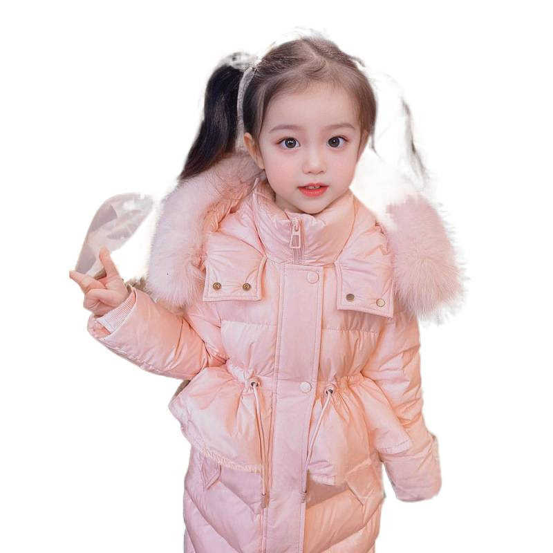 down jacket cotton windproof jacket 2024 vintage warm thick velvet winter ski jacket plus size childrens clothing X2411151