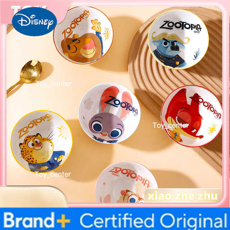 Disney New Zootopia Cartoon Ceramic Tableware Judy Cute Plate Nick Home Rice Bowl Couple Mug Birthday Surprise Gift H260302