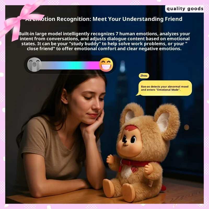 New Bao-Aoai Doll Educational Companion Chat Intelligent Soothing Emotional Dialogue Doll Toy Holiday Christmas GiftT260302