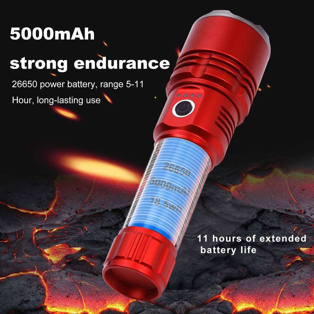 Shan bao 4000LM flashlight zoomablestrong focusing light source canignite flames plastic bagscustomizedlogo/blessing Z260301