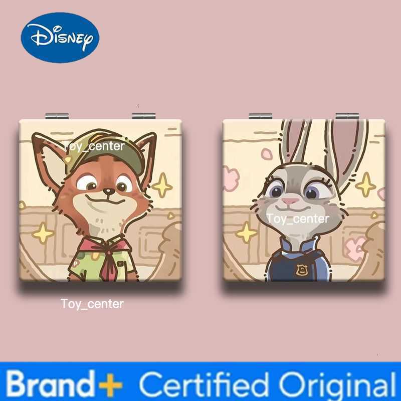 Disney Adorable Foldable Dual-Sided Mirror Zootopia Nick Judy Portable Compact Makeup Mirror Student Travel Essential Cosplay Accessory H260302