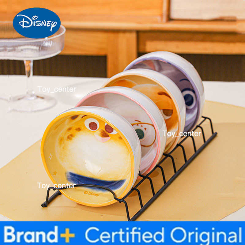 Disney 45-Inch Ceramic Bowl Set Cute Animal Salad Noodle Bowl Heat Resistant Rice Grain Bowl Kitchen Utensils Microwave Safe H260302