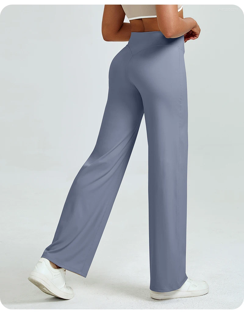 Active Pants High Waisted Straight Leg Yoga For Women Naked Feeling BuLifting Loose Fit Workout Trousers Slimming Gym