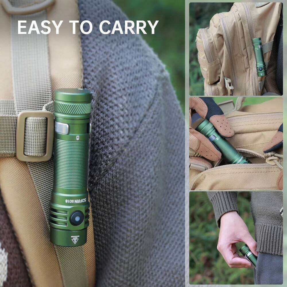 Sofirn SC18 1800lm SST40 LED 18650 Torch TIR Optics Lens EDC Flashlight USB C Rechargeable Lantern Z260301