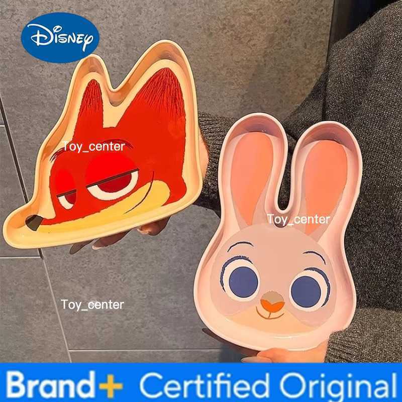 Disney New Zootopia Kawaii Cartoon Ceramic Tableware Judy Cute Fruit Plate Nick Home Couple Birthday Surprise Gift Animal Shape H260302