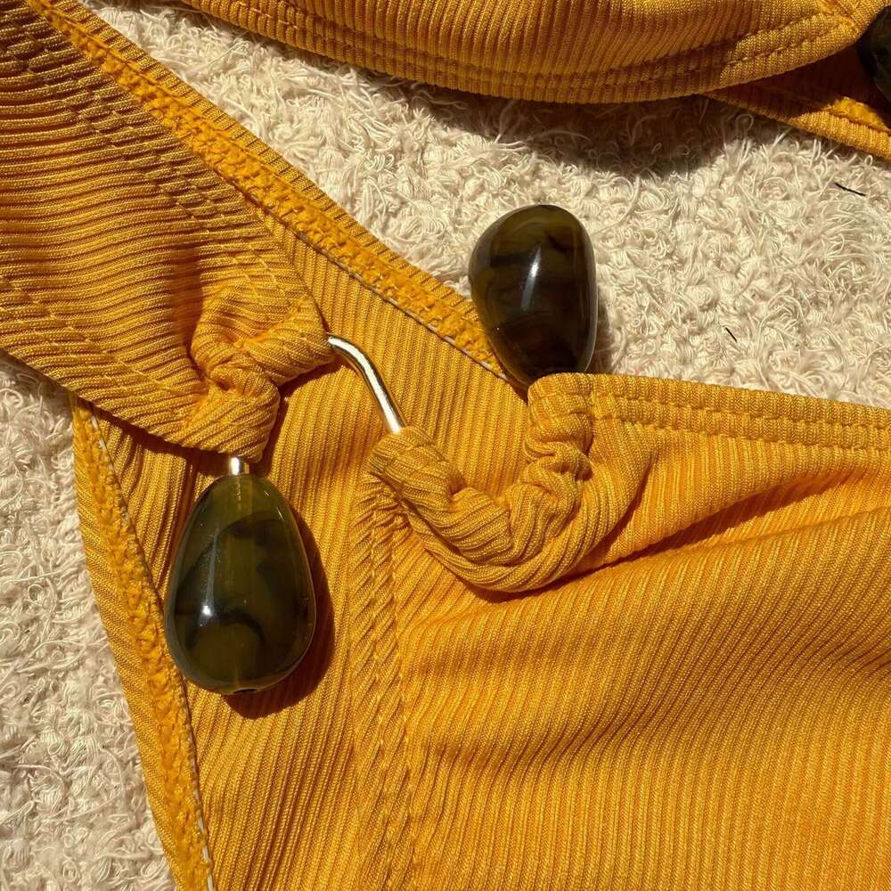 2025 Solid Color Women's Split Bikini Beach Swimsuit Z260301