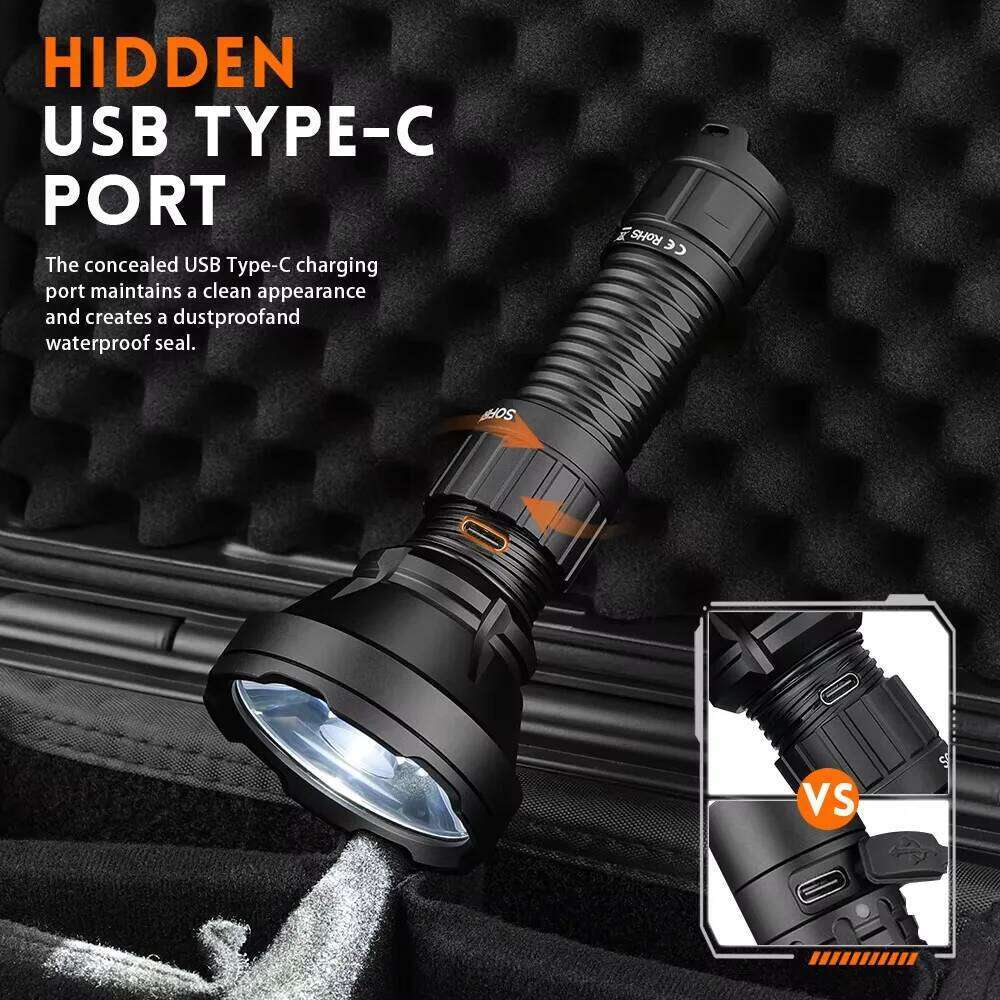 Sofirn SF26 2000lm SFT40 LED 6000K Tactical Flashlight Type-C Rechargeable Protable Powerful 21700 Torch Z260301