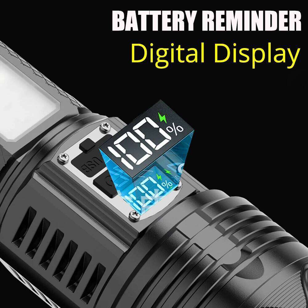 New 90000000LM High Rechargeable Led Flashlight Lighting Built-in 15000mAh Ultra Power Flashlights Tactical Torch Lantern Z260301