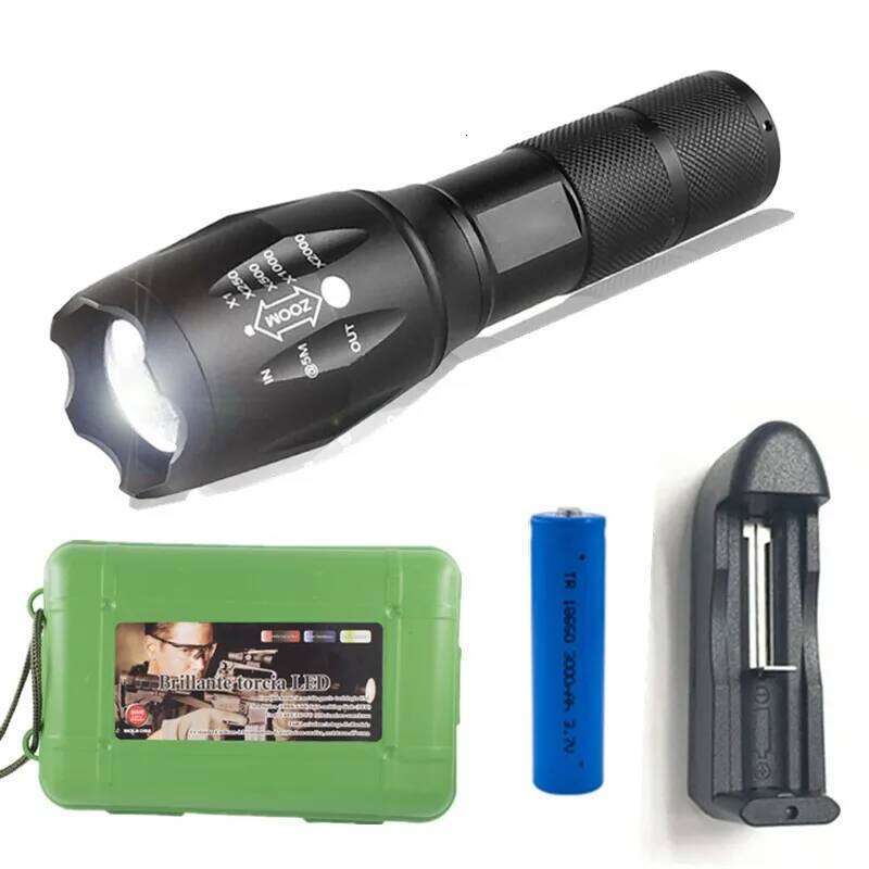 8000LM LED Rechargeable XMLT6 linterna torch Use 18650 Battery 5Modes Waterproof Camping Powerful Led Flashlight Z260301